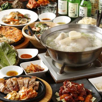 ◇ Our Premium ◇ 2 hours of all-you-can-drink! Luxury course of 10 dishes including your choice of bulgogi and dakkanmari for 5,000 yen including tax