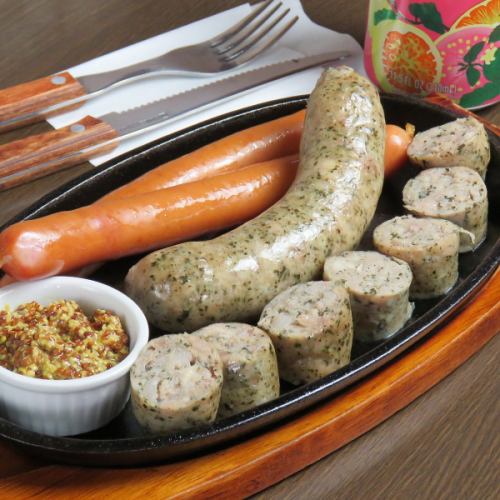 2 kinds of sausage platter