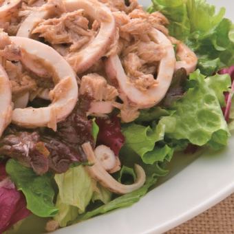squid and tuna salad
