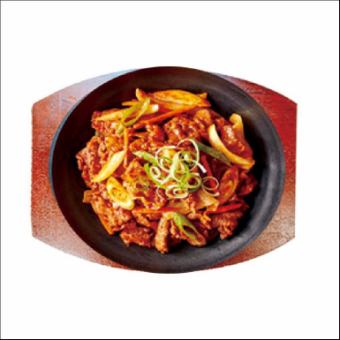 Stir-fried spicy pork