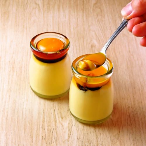 Yolk pudding after a bath