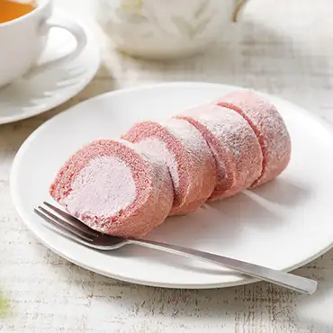 フランボワーズのロールケーキ