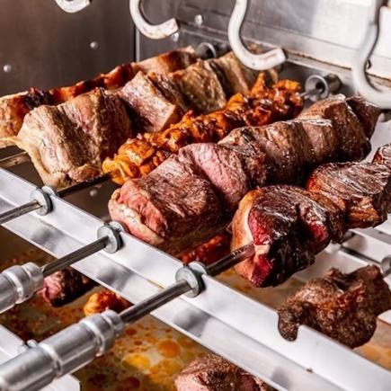 曜日&時間限定月、火&20時以降★20種類シュラスコ食べ放題&飲み放題120分【7,700円→6,000円】