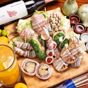 【女子会限定！！】人気メニューを網羅！デザート付き♪全8品2時間飲み放題4,200円