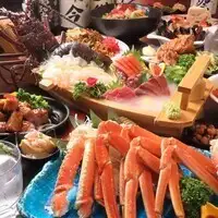 生ビール付『豪快コース』旨味浜茹でズワイガニ含9品 3時間飲み放題付 7480円⇒6480円