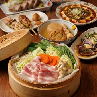 季節宴会【+550円でおでん食べ放題♪】3時間飲放題付 10品 三夏コース(税込6050円)