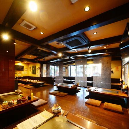 ご家族のお客様などに安心！掘り炬燵座敷を最大50名様まで完備◎