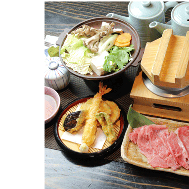 Hitachi beef premium sukiyaki course