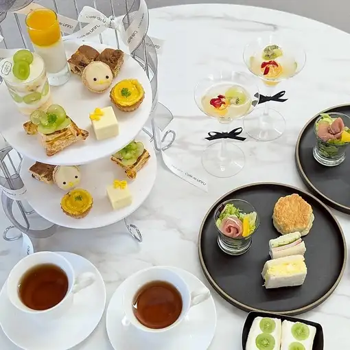 ◎平日限定◎時間無制限【サマーフルーツのアフタヌーンティー】フルーツサンド＋乾杯付き