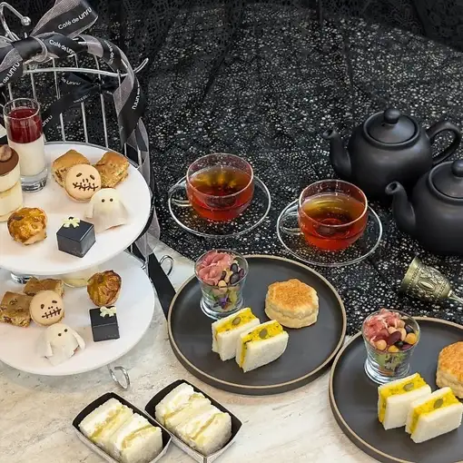 9/1~【栗・かぼちゃ・おばけ】秋の味覚を使ったハロウィンアフヌン＋特別フラワープレート付