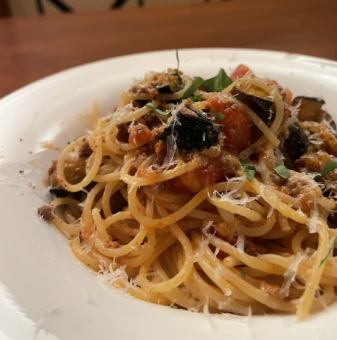 揚げナスのボロネーゼ