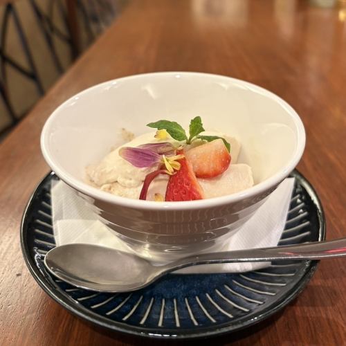 ほうじ茶のパンナコッタ