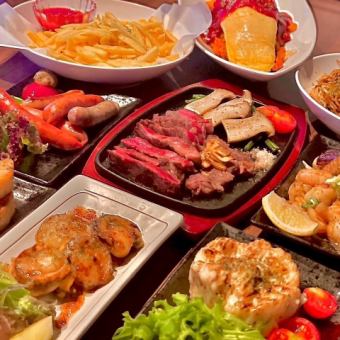 Mentaiko cheese omelette, scallop butter, wagyu steak, and 7 other dishes! 6,000 yen course with 2 hours of all-you-can-drink