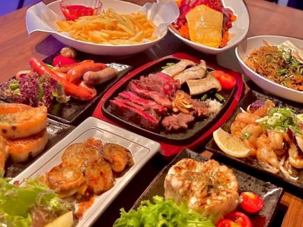 Mentaiko cheese omelette, scallop butter, wagyu steak, and 7 other dishes! 6,000 yen course with 2 hours of all-you-can-drink