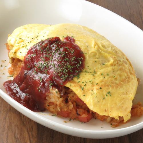 鉄板オムライス