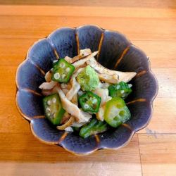 Sticky Chicken Okra