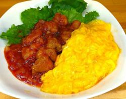 ふわとろ！鶏と玉子のチリソース