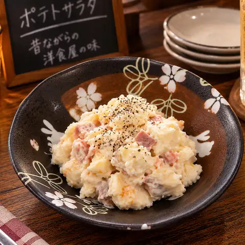 Potato salad with three kinds of potatoes
