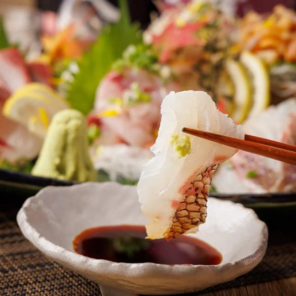 【2.5H飲放】自慢の朝採れ旬魚お造り盛合せや、熟成和牛のロースト含『梅』全8品4790円⇒4000円