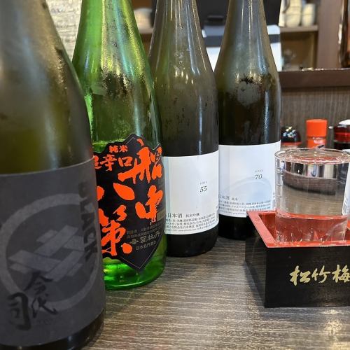 備有各種日本酒♪