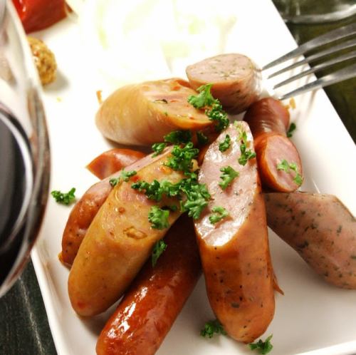Five kinds of sausage platter