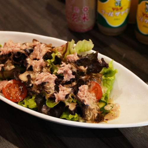 もずくとツナの島人サラダ