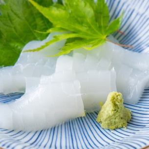 沖縄名物せーいかの刺身