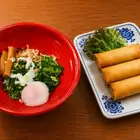 Dry Dan Dan Noodles + Spring Rolls (3 pieces)