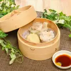 Steamed Dish Set (3 pieces): Shrimp Shumai, Extra Large Meat Shumai, Xiao Long Bao (1 of each)