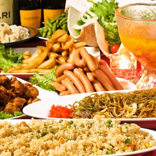 10 dishes, 2 hours of all-you-can-drink from 2,000 yen