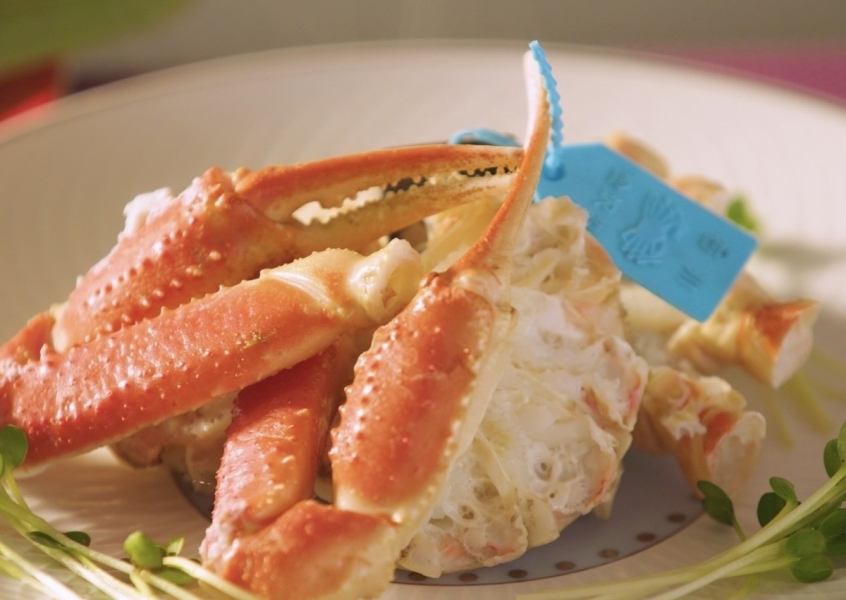 A variety of seasonal crab dishes