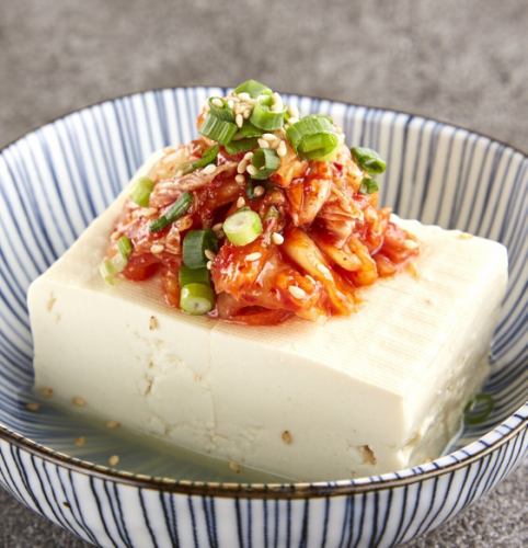 Delicious spicy kimchi yakko