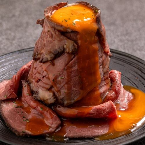 [Small size] Roast beef tower with sea urchin sauce