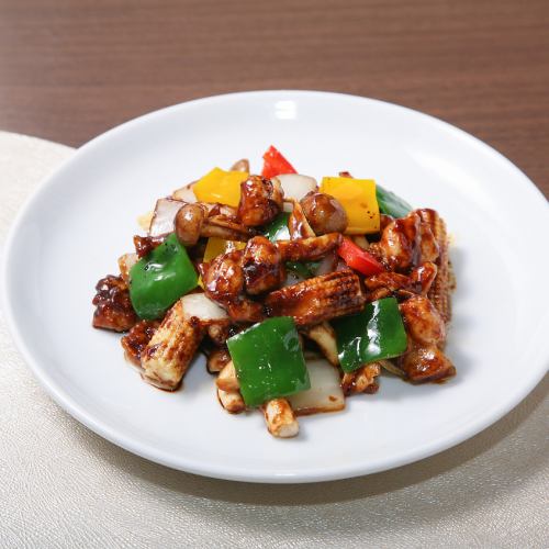 Stir-fried chicken with Beijing miso