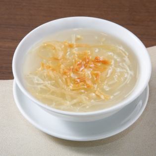 Shark fin soup with dried scallops (for 2-3 people)