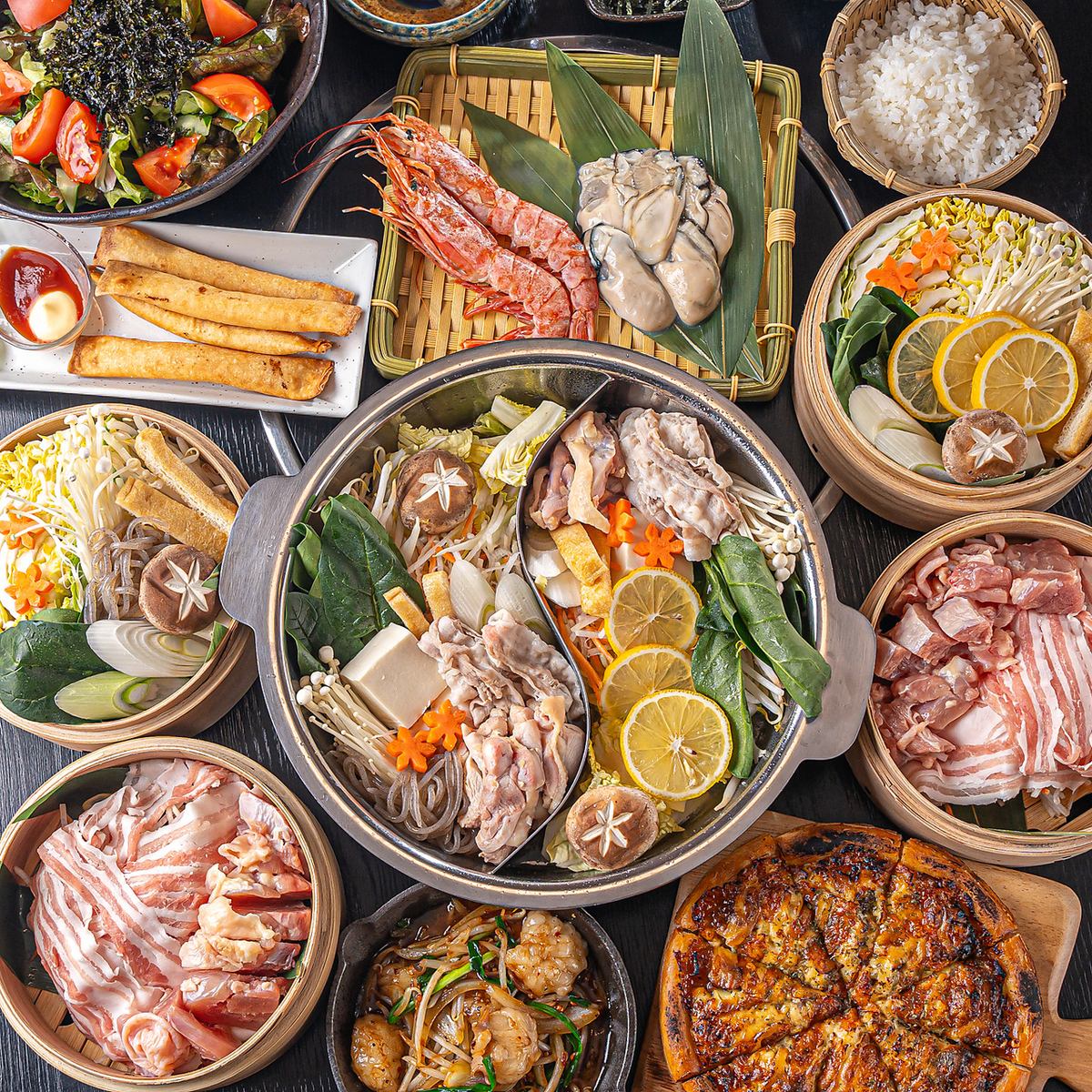 A restaurant where you can eat 8 types of special hot pot and izakaya menu♪ Courses and all-you-can-drink options are also available◎