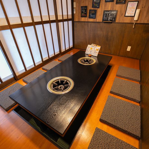 [Seating that can accommodate up to 8 people◎] We have horigotatsu seats that can accommodate up to 8 people!It is a spacious and relaxing space, so it is perfect for just a drinking party with work colleagues or friends. It's also very popular for family meals!