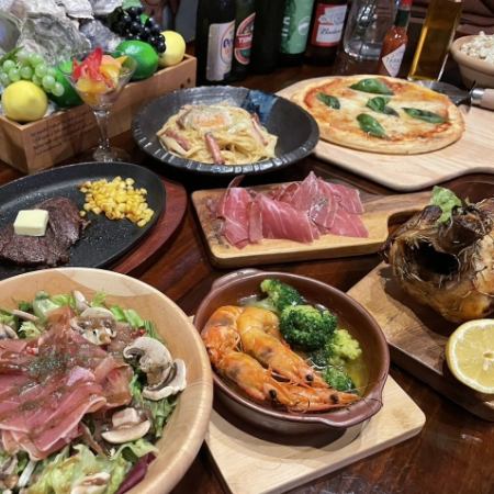 【料理7品+飲み放題2H パーティー宴会に◎】TANAA’S満足コース4500円(税込)