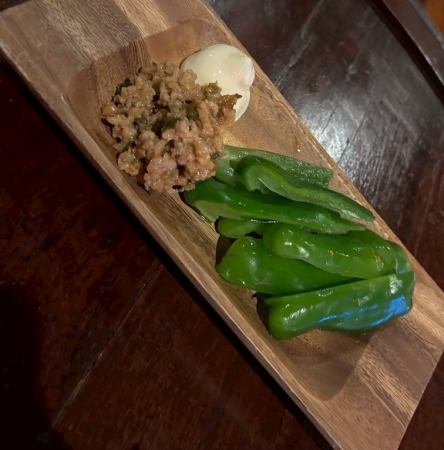 冷製肉味噌ピーマン