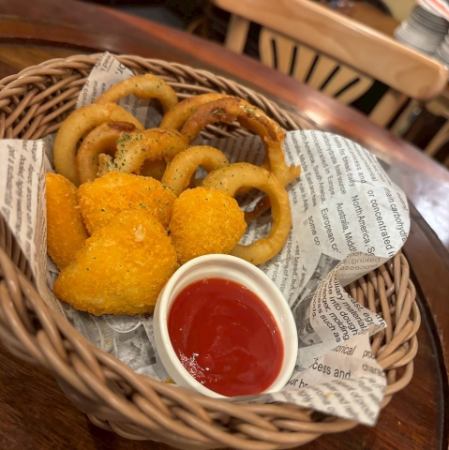 オニオンリング&カマンベールフライ