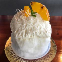 Pina colada and mascarpone espuma