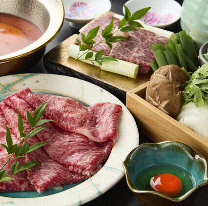 豪华寿喜烧宴，套餐菜单