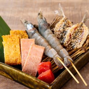 七輪炙り焼き5種盛り