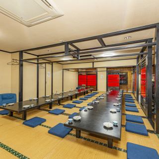 最大60名様まで収容可能な宴会座敷をご用意しております♪和の落ち着いた雰囲気の中で、仲間や同僚との楽しいひとときをお過ごしいただけます！居酒屋ならではの豊富なメニューを取り揃えており、大人数の集まりや会社の宴会に最適です！ぜひご予約ください！