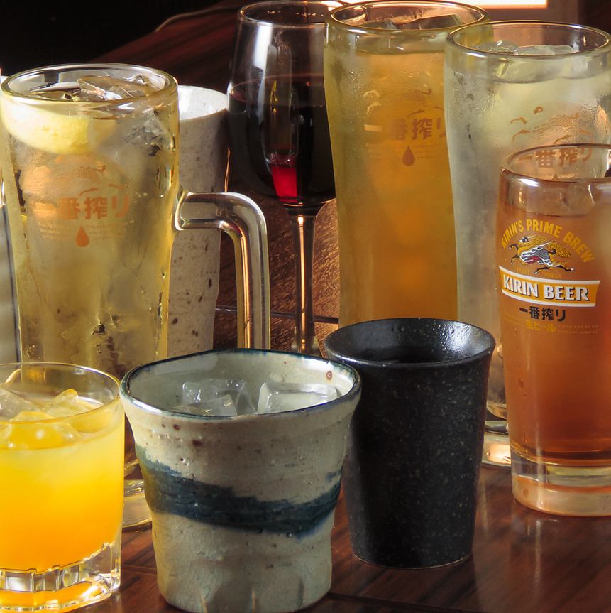 2-hour all-you-can-drink regular plan 1,600 yen ⇒ 1,480 yen including 56 types of highballs and shochu