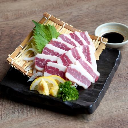 馬フタエゴ刺し