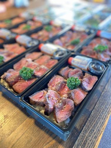 #水戸テイクアウト#水戸弁当#水戸高級弁当ステーキ重弁当