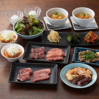 [Casual course] 3 kinds of horumon and top-grade tongue! 10 dishes in total for 4,000 yen [welcome/farewell party, spring party, meal]