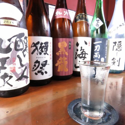 店主こだわりの日本酒