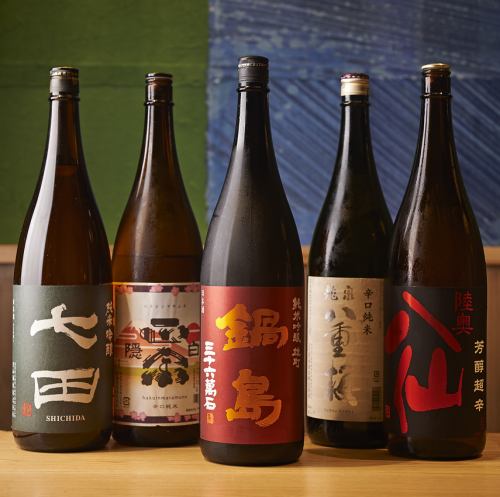 We have famous sake from all over the country